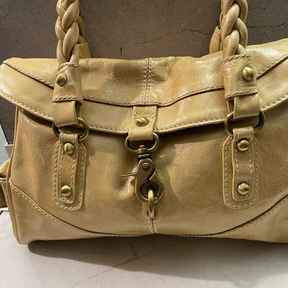 Vintage Borsetta Milano Tan Leather Satchel Bag - Picture 3 of 8